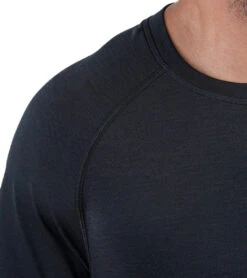 Rhone Men's Reign Tech Short Sleeve Shirt Black -Prana Style 6585209552939 black 4a