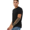 Bella + Canvas The Crew Tee Solid Black Triblend -Prana Style 6646905667627 solidblacktriblend 2a