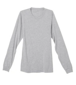 Bella + Canvas Sueded Airlume Long Sleeve Tee Athletic Heather -Prana Style 6646910091307 athleticheather 4a