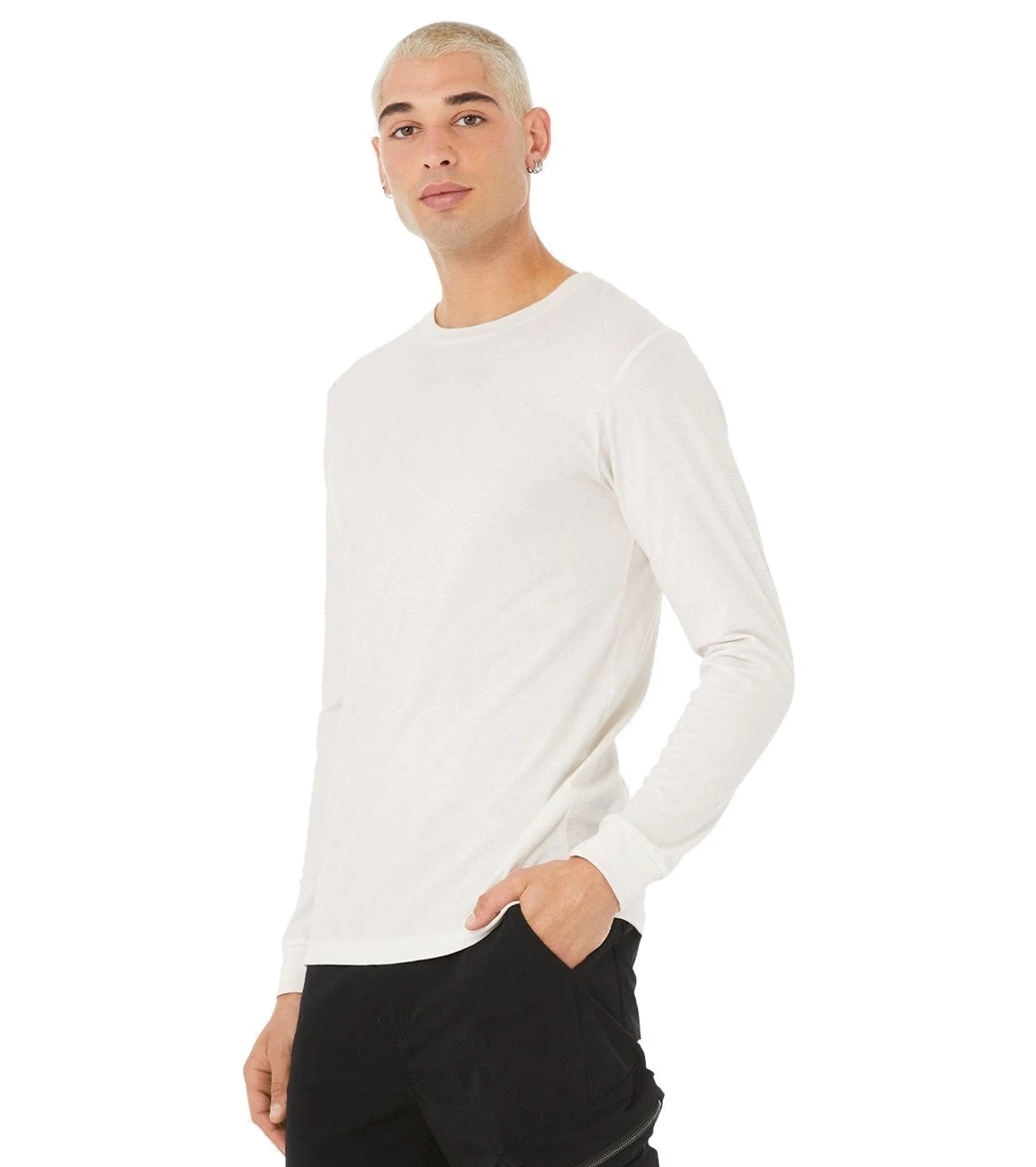 Bella + Canvas Sueded Airlume Long Sleeve Tee Vintage White 3 Bella + Canvas Sueded Airlume Long Sleeve Tee Vintage White