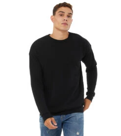 Bella + Canvas Crew Sweatshirt Black -Prana Style 6646910746667 black 1