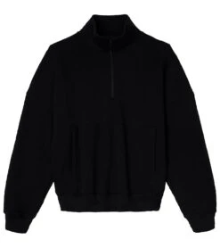 Bella + Canvas 1/2 Zip Sweatshirt -Prana Style 6646911467563 black 4a 1