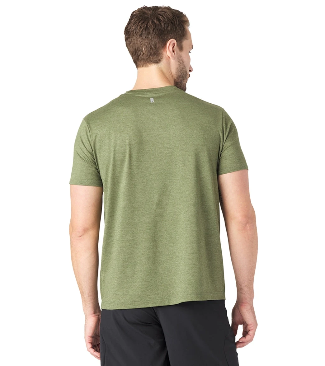Glyder Ionian Tee Green Melange 4 Glyder Ionian Tee Green Melange - Image 2