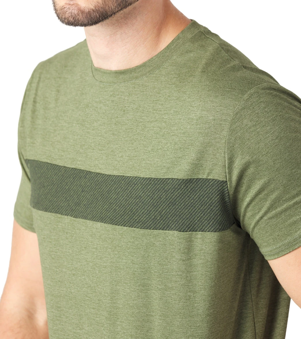 Glyder Ionian Tee Green Melange 6 Glyder Ionian Tee Green Melange - Image 4