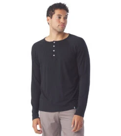Glyder Relax Henley Black -Prana Style 6658649227307 black