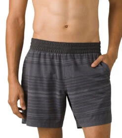 PrAna Men's Slope Short Charcoal Stripe -Prana Style 6799507750955 charcoalstripe