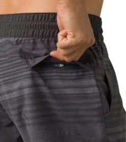 PrAna Men's Slope Short Charcoal Stripe -Prana Style 6799507750955 charcoalstripe 3a