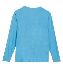 Beyond Yoga Always Beyond Long Sleeve Crew -Prana Style 6852272062507 waterfallblueheather 2a