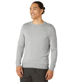 Beyond Yoga Always Beyond Pullover Crew Light Heather Gray -Prana Style 6852274683947 lightheathergray 4a 1