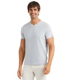 Rhone Element V-Neck Tee -Prana Style 6868621951019 heathergray 1a