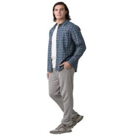 PrAna Cardiff Fleece Sweatpant -Prana Style 7044011753515 heathergrey 3a 1