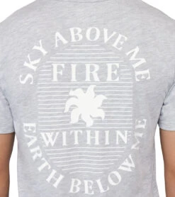 Spiritual Gangster Sky Above Namaste Dry S/S Tee -Prana Style 7092964130859 heathergrey 4a